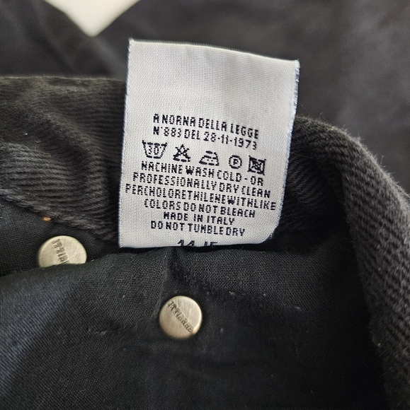 Versace Jeans Couture Vintage Black Straight Leg Jeans - Picture 9 of 9